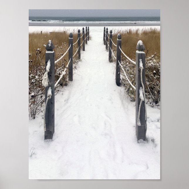 old orchard beach winter walk poster (Front)