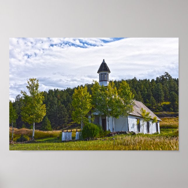 Old Pagosa Springs Church, Colorado Poster (Front)