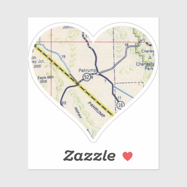 Old Pahrump NV Map (Sheet)