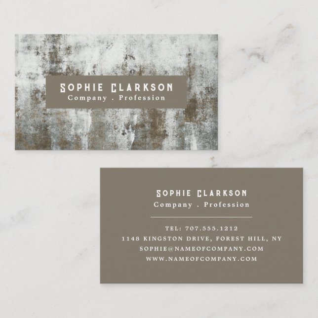 Old Paint Effect, Rustic Business Card (Front/Back)