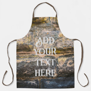 Old painted brick wall apron