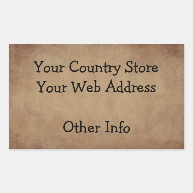 Old Paper Custom Sticker (Front)