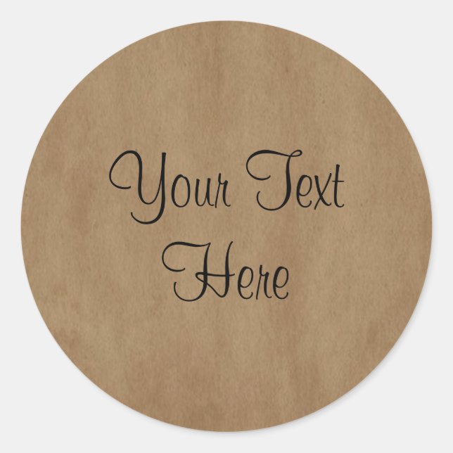 Old Paper Custom Sticker (Front)