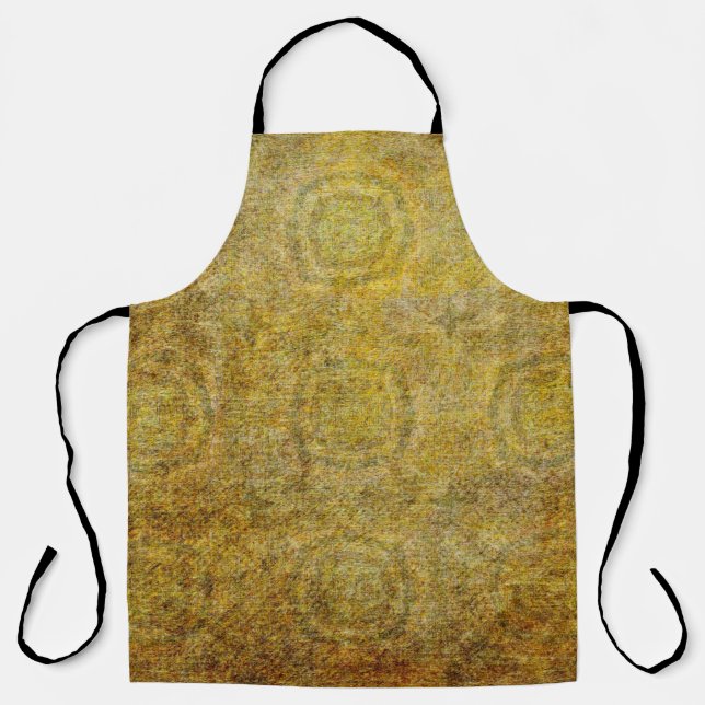 Old Paper Design. Ultrawide Grunge Seamless Colorf Apron (Front)