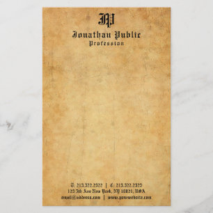 Old Paper Look Elegant Vintage Typed Text Template