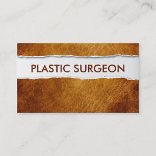 Old Paper Plastic Surgeon Business Card