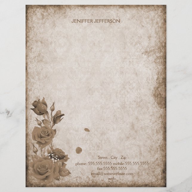 Old paper Stationery Paper (Front)