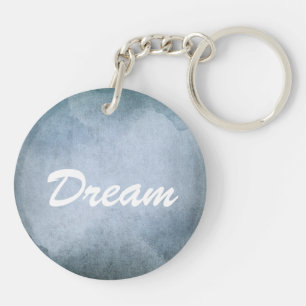 old paper with watercolor key ring
