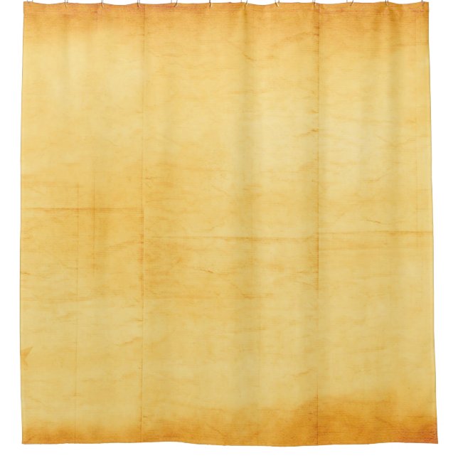 Old paper yellow paper texture shower curtain (Front)