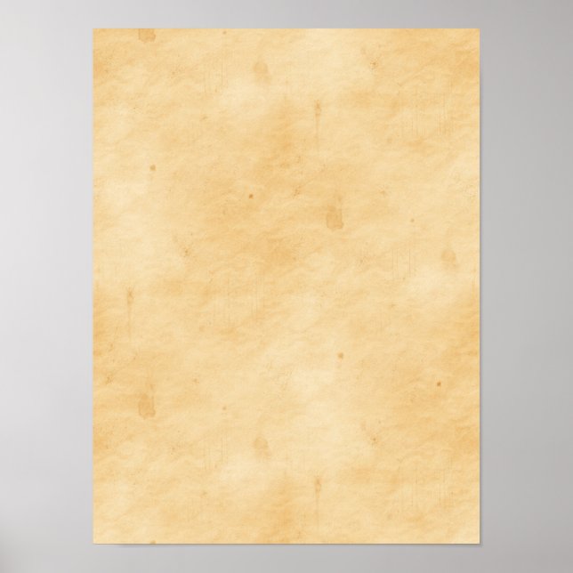 Old Parchment Background Stained Mottled Look Poster (Front)