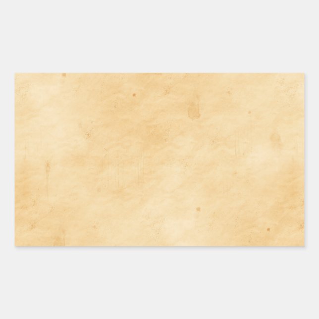 Old Parchment Background Stained Mottled Look Rectangular Sticker (Front)