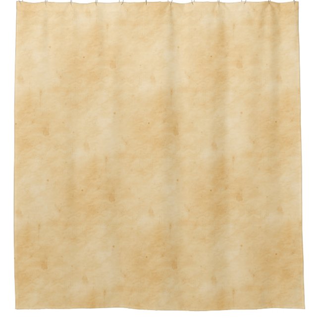 Old Parchment Background Stained Mottled Look Shower Curtain (Front)