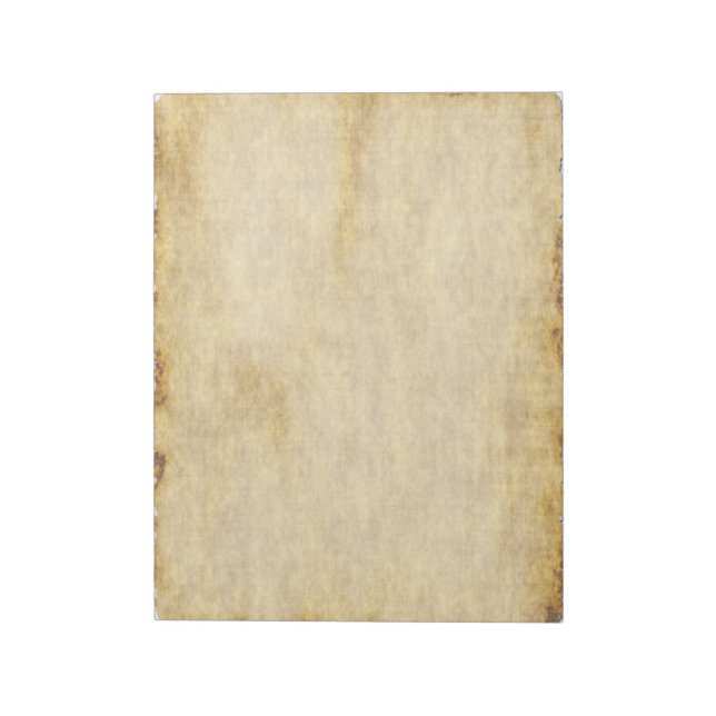 Old Parchment Paper Style Notebook Notepad (Rotated)