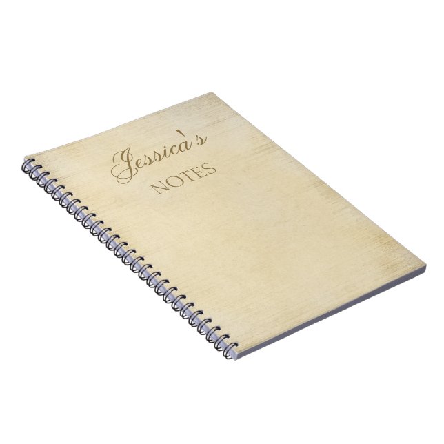 Old Parchment Personalised Notebook (Right Side)