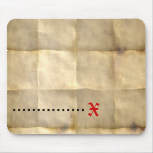 Old Parchment, Treasure Map Paper Mouse Mat