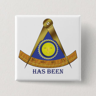 Old Past Master 15 Cm Square Badge