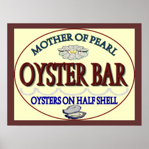 Old Pearl Oyster Bar Poster