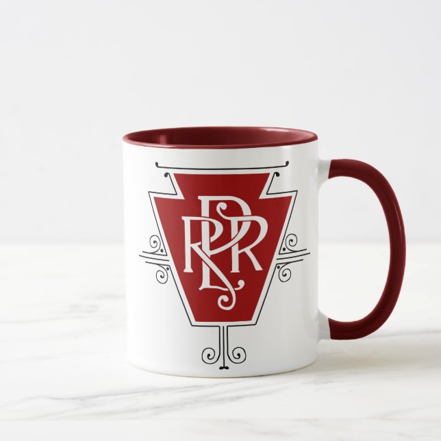 Old Pennsylvania Railroad Logo Mug (Right)