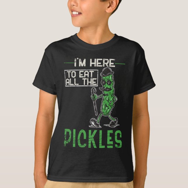 Old People Pickles Dill Men Pickle Eater T-Shirt (Front)