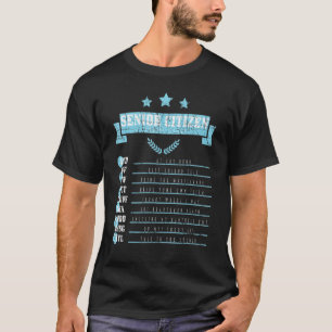 Old People Senior Citizen Texting Codes Distressed T-Shirt