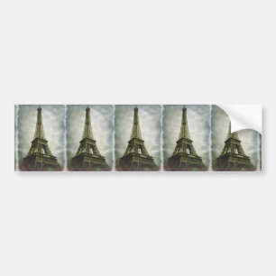 Old Photo Effect Eiffel Tower Paris Bumper Sticker