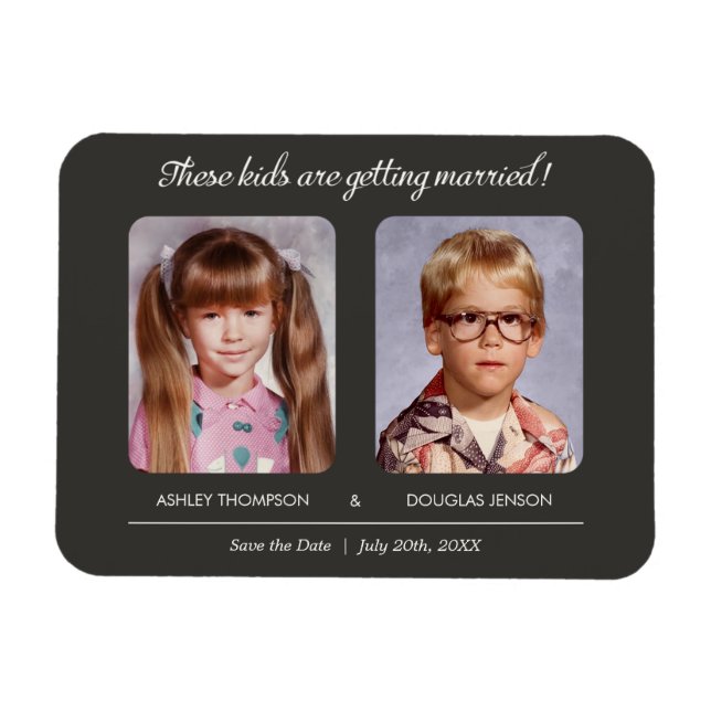 Old Photo Save the Date Magnets (Horizontal)