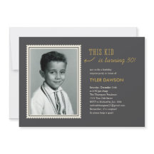 Old Photo Surprise Birthday Party Invitations