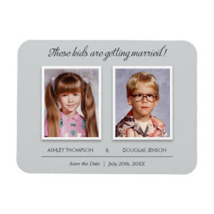 Old Photo Wedding Save the Date Magnet