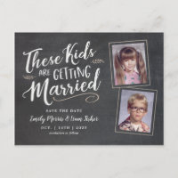 Old Photos Handwritten Script Save the Date