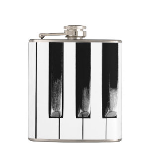 Old Piano Keys Funny Cool Hip Flask