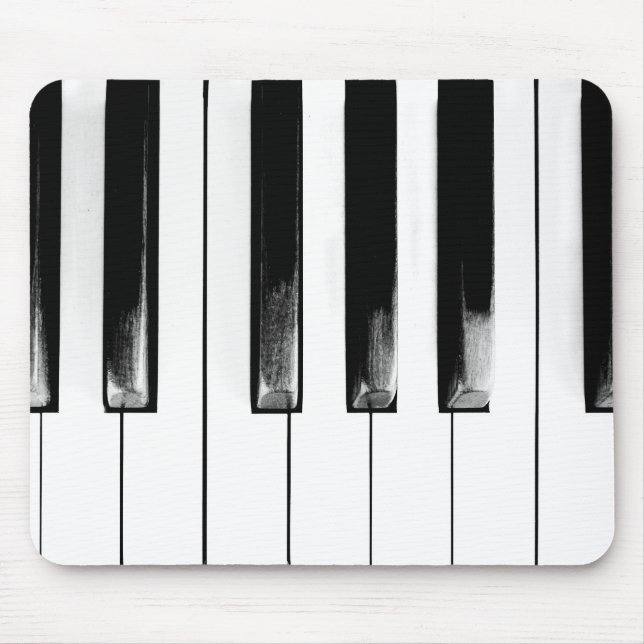 Old Piano Keys Funny Cool Mouse Mat (Front)