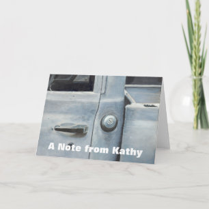 Old Pickup Truck Note Card