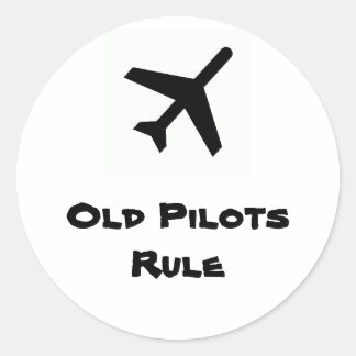 Old Pilots Rule Sticker