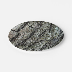 Old Pine Bark Paper Plate