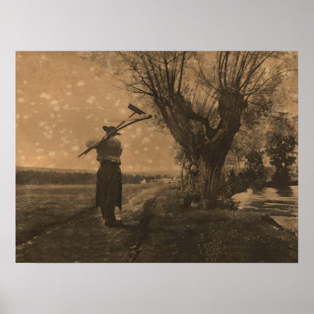 Old Pioneer farmer Poster (Front)