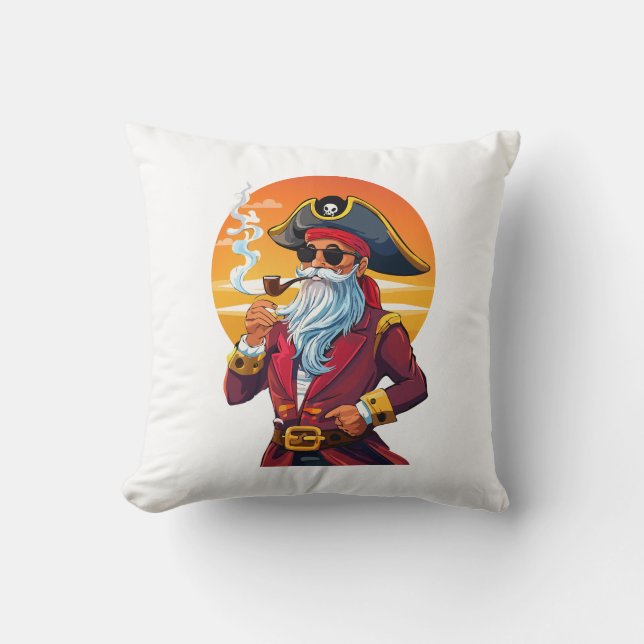 Old pirate captain cushion (Front)