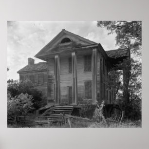 Old Plantation House Poster
