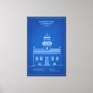 Old Point Loma Lighthouse - California – AD Canvas Print