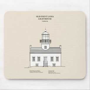 Old Point Loma Lighthouse - California - SBD Mouse Mat