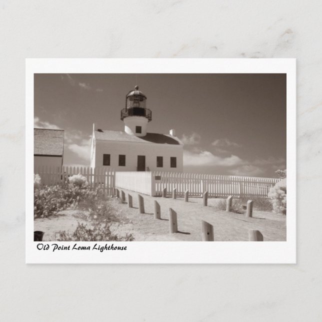 Old Point Loma Lighthouse, II Postcard (Front)