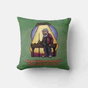 Old Pool players Cushion