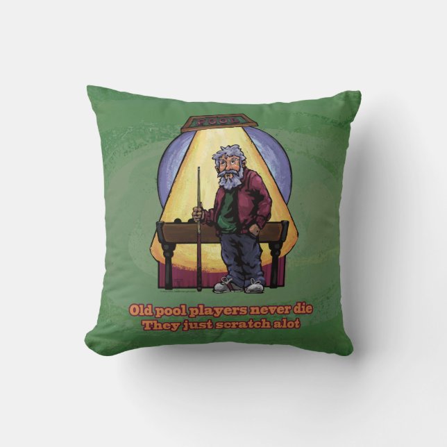 Old Pool players Cushion (Front)