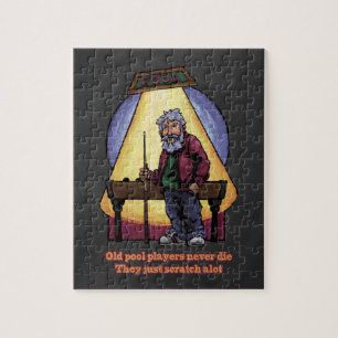 Old Pool players Jigsaw Puzzle