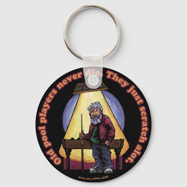 Old Pool players Key Ring (Front)