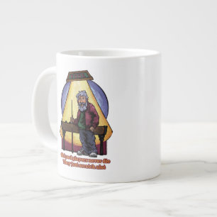 Old Pool players Large Coffee Mug