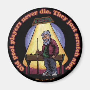 Old Pool players Magnet