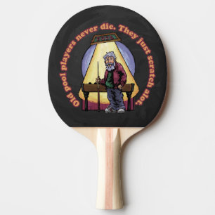 Old Pool Players Ping Pong Paddle