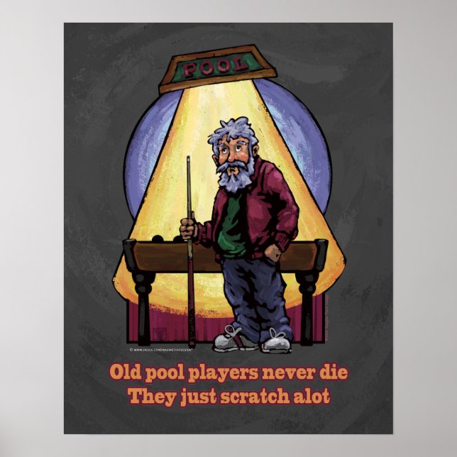 Old Pool players Poster (Front)