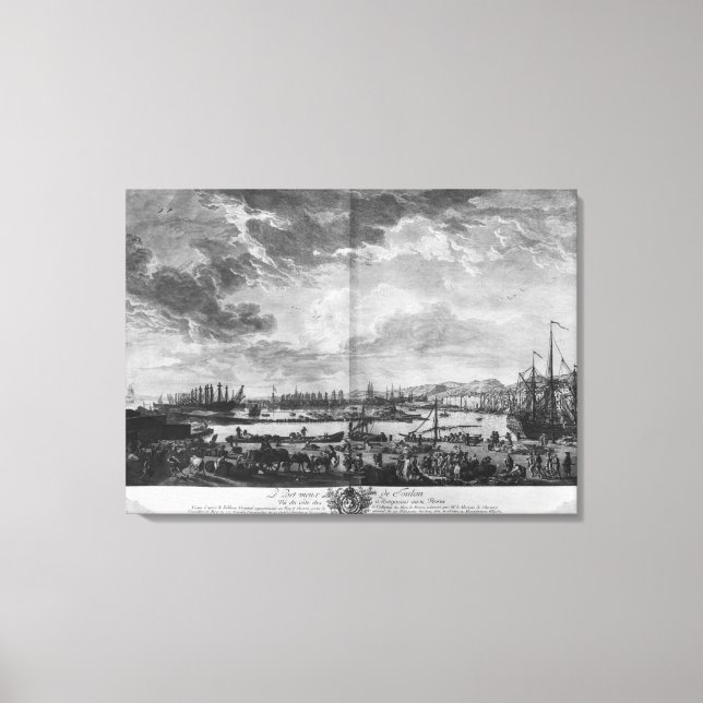 Old Port of Toulon Canvas Print (Front)