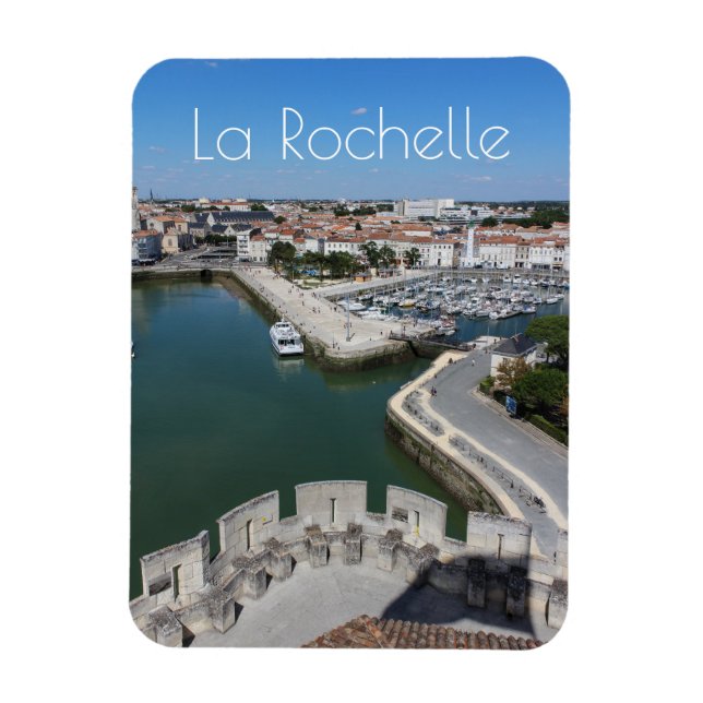Old Port View La Rochelle Magnet (Vertical)
